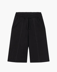 FLUFFY SHORTS CZARNY