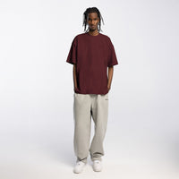 BLANK HERITAGE COTTON BURGUNDY T-SHIRT