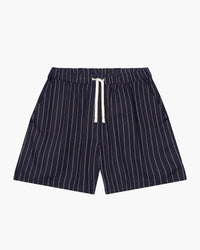SPODNEKI HERITAGE NAVY STRIPES Z DODATKIEM LNU