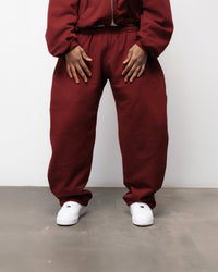 SPODNIE FLUFFY BURGUNDY