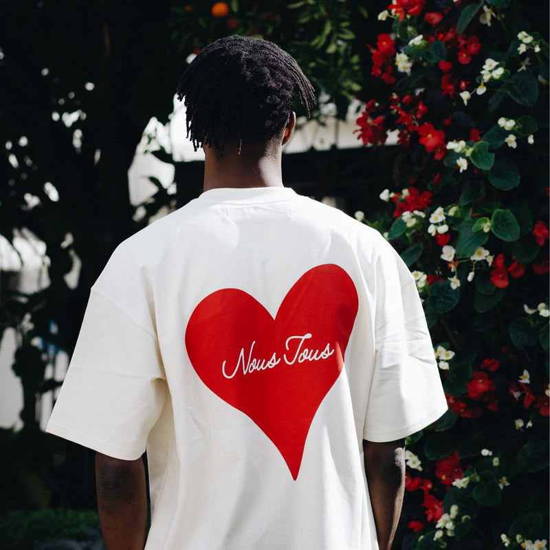 KOSZULKA HEART OFF WHITE