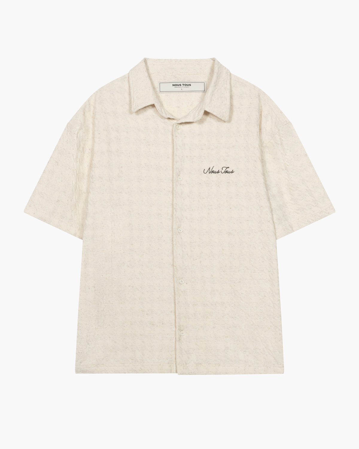 KOSZULA HERITAGE JACQUARD Z DODATKIEM LNU