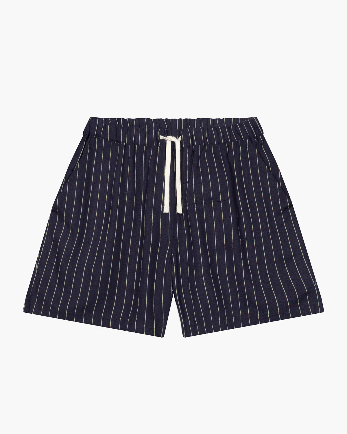 SPODNEKI HERITAGE NAVY STRIPES Z DODATKIEM LNU