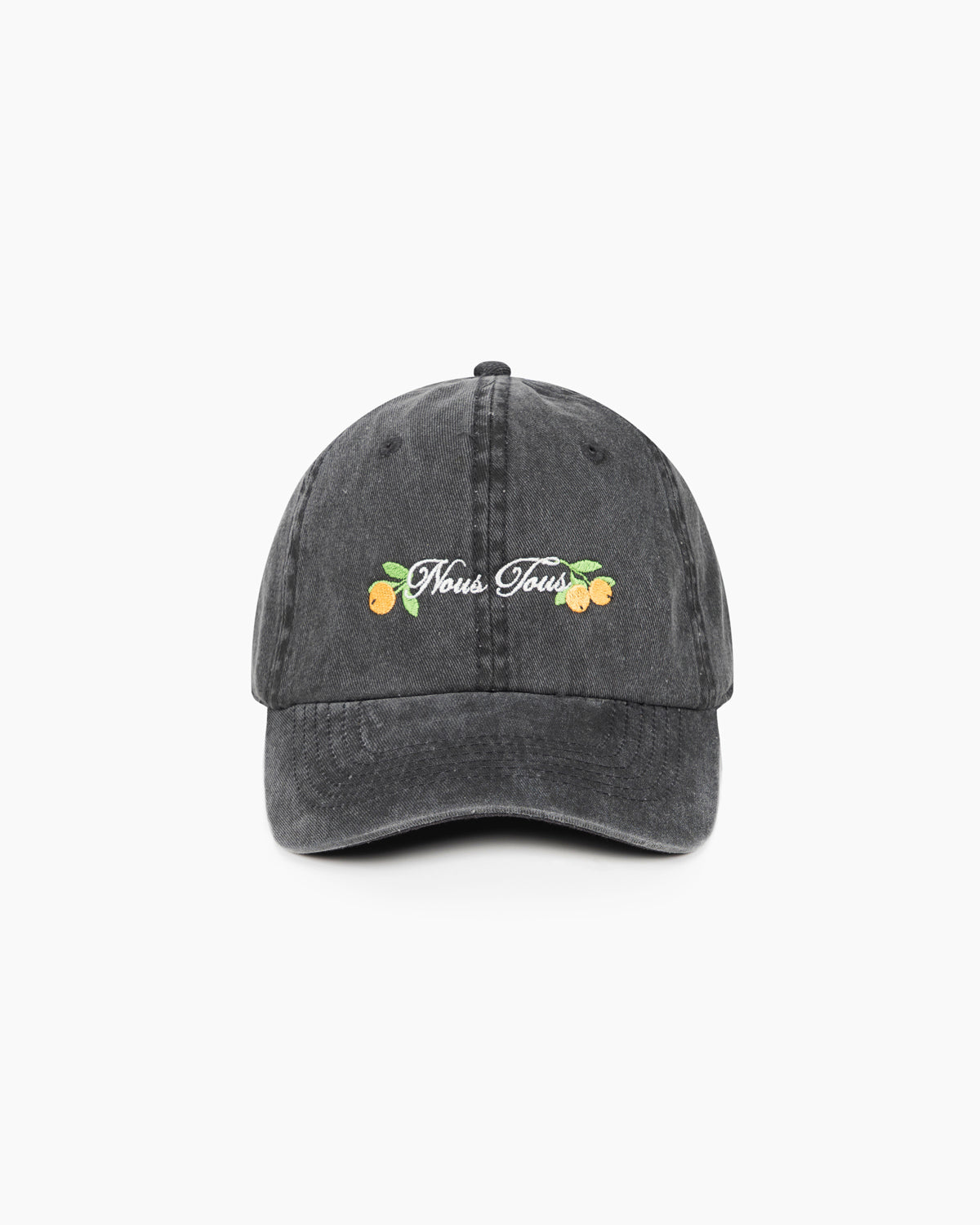 CZAPKA Z DASZKIEM NOUS TOUS AMALFI ARANCE WASHED BLACK