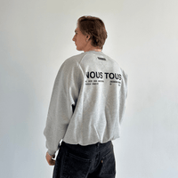 CREWNECK DESIGN CREW SWEATSHIRT GREY MELANGE