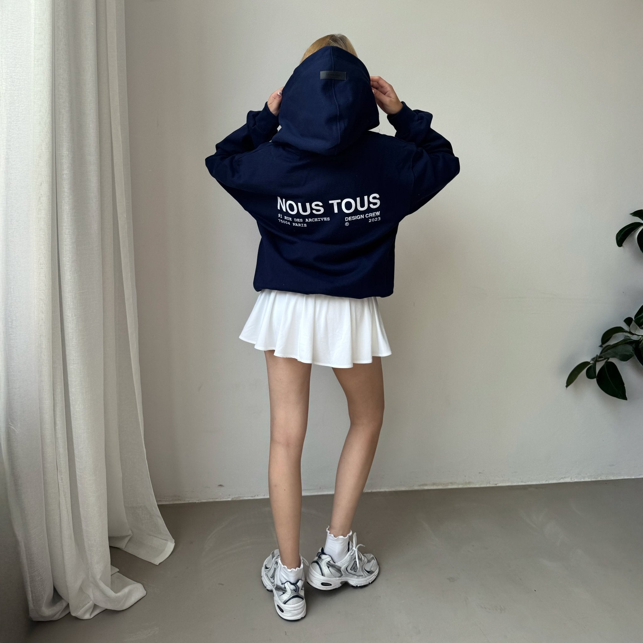 BLUZA DESIGN CREW BLUE NAVY - Nous Tous