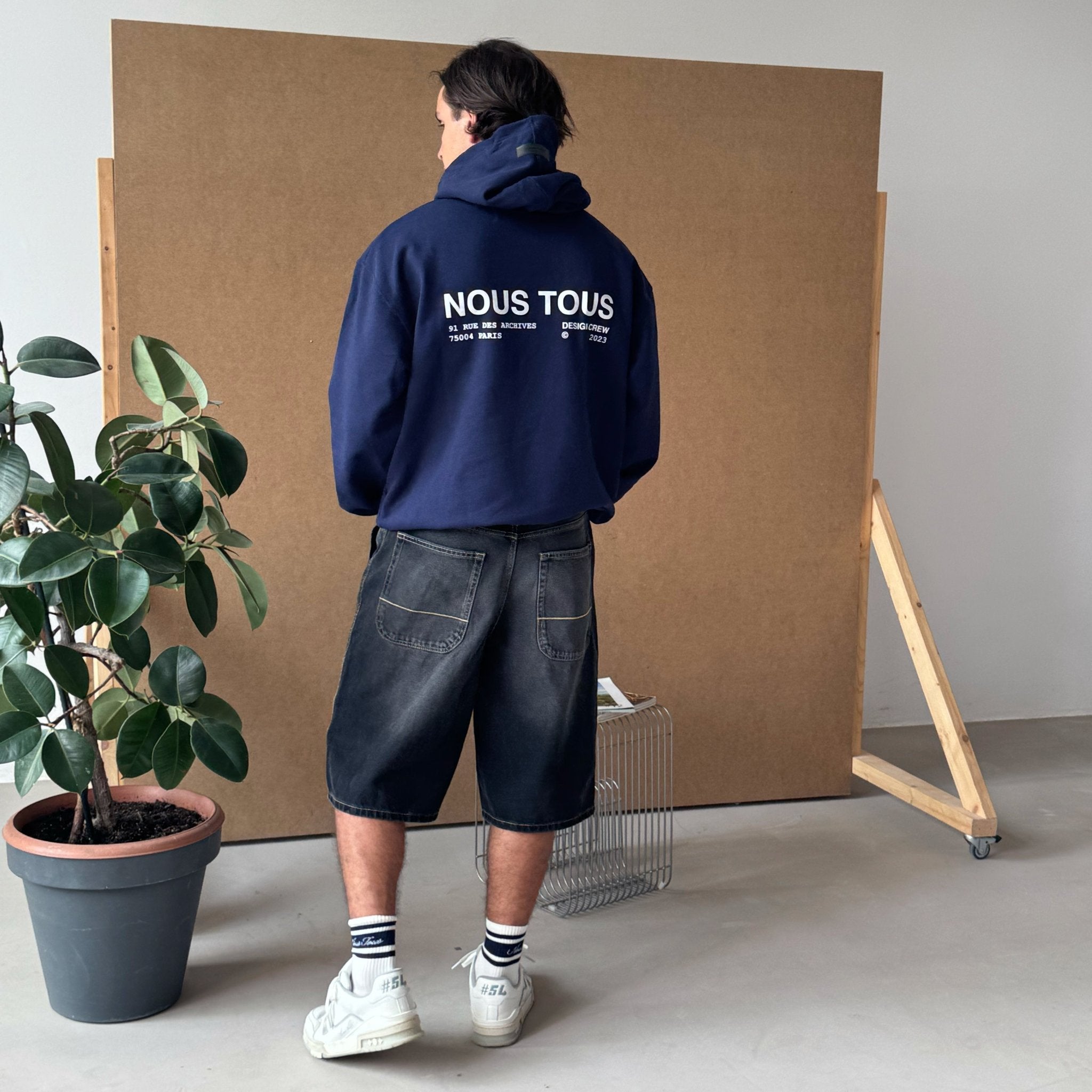 BLUZA DESIGN CREW BLUE NAVY - Nous Tous