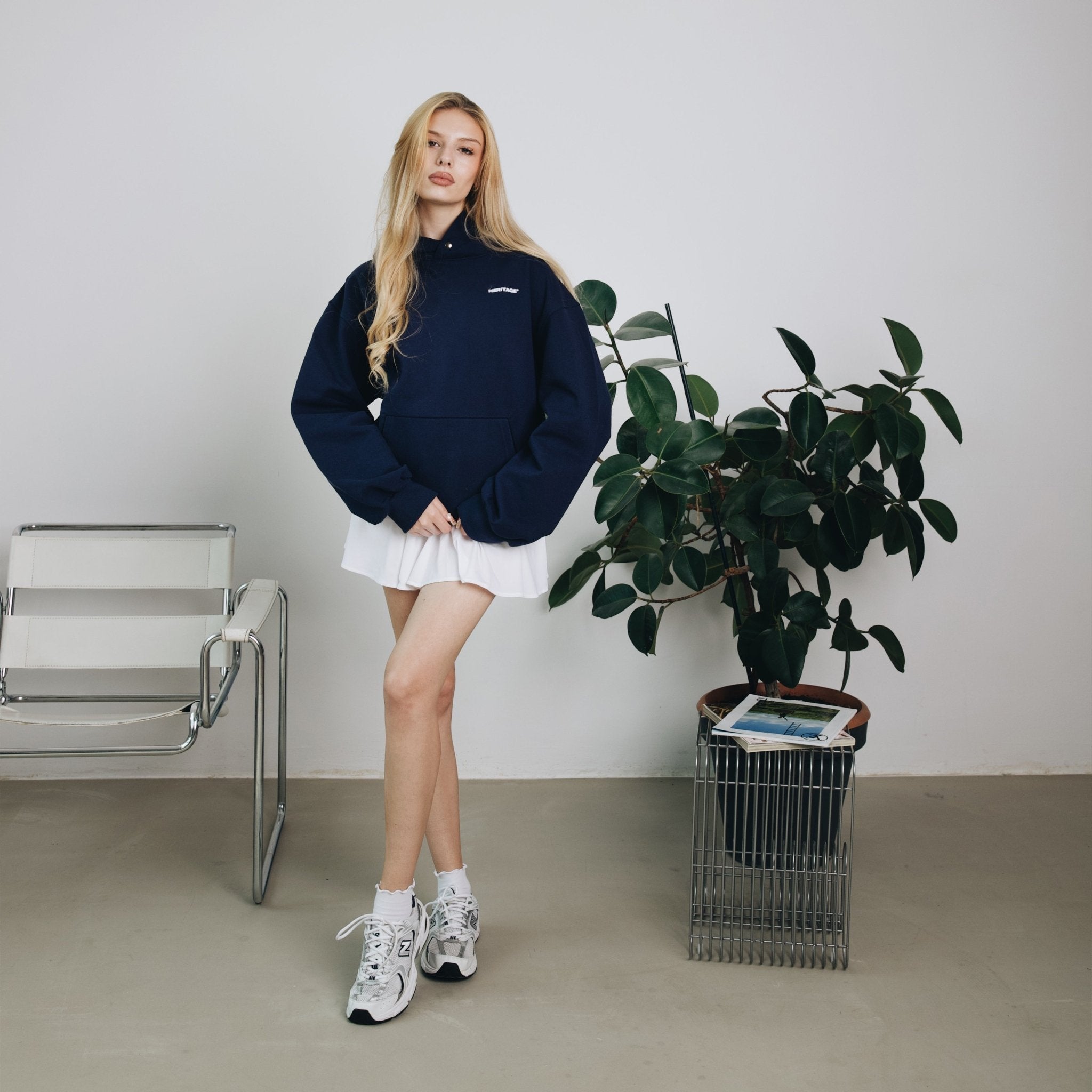 BLUZA DESIGN CREW BLUE NAVY - Nous Tous