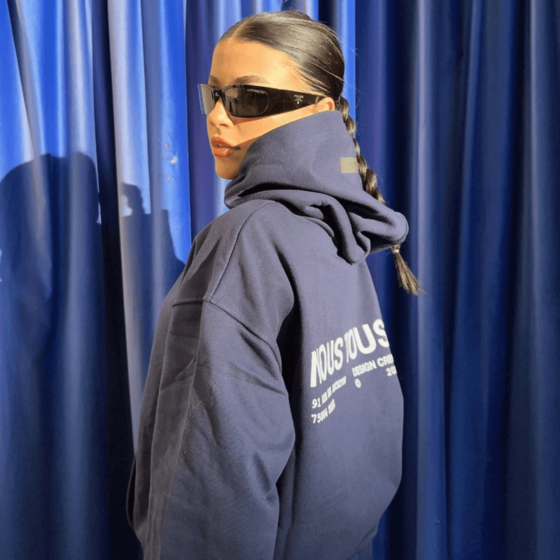 BLUZA DESIGN CREW BLUE NAVY - Nous Tous