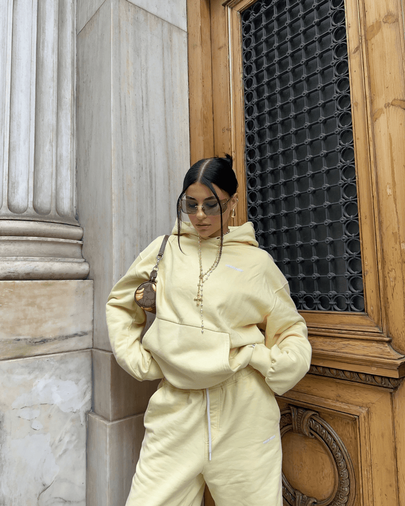 BLUZA DESIGN CREW BUTTER YELLOW - Nous Tous