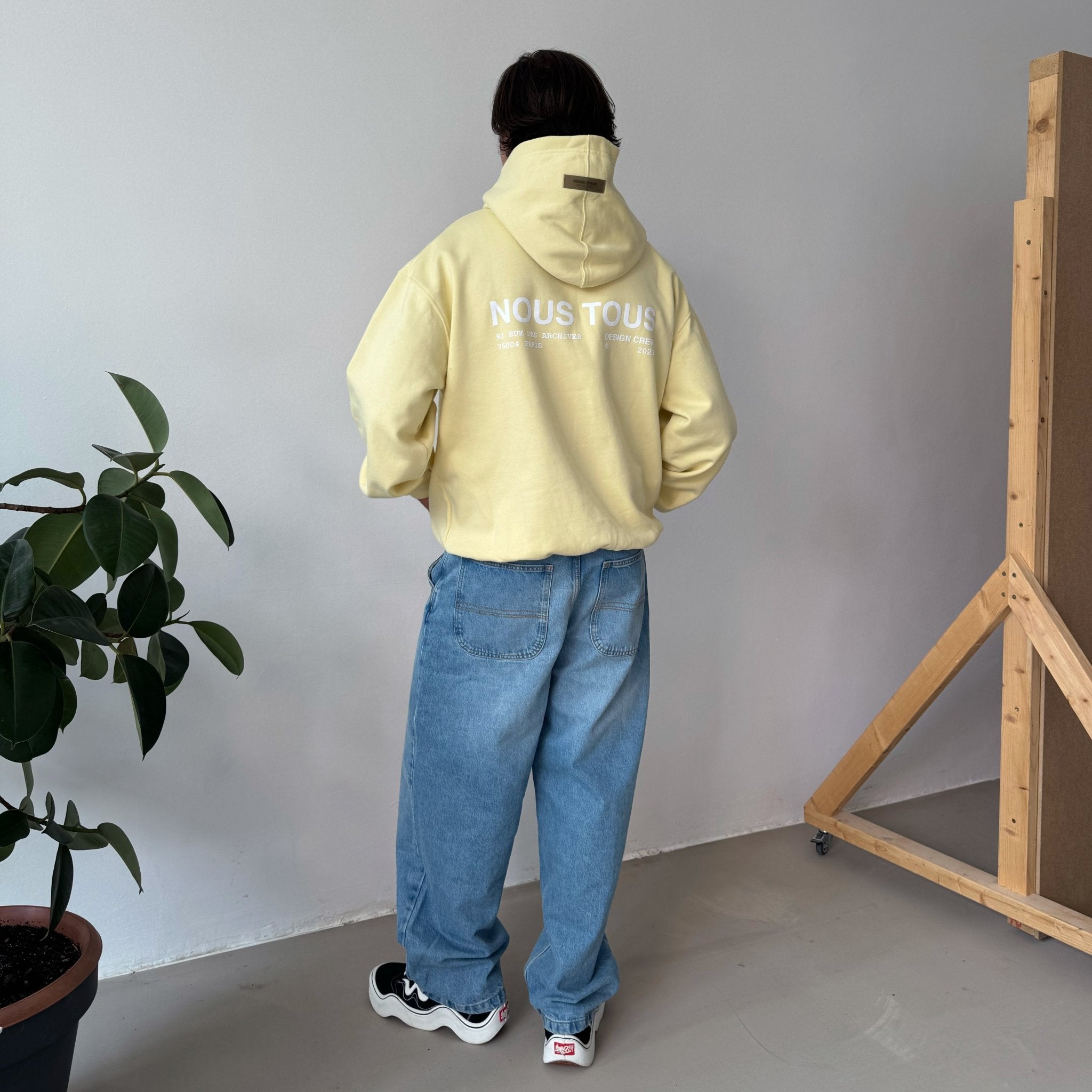 BLUZA DESIGN CREW BUTTER YELLOW - Nous Tous