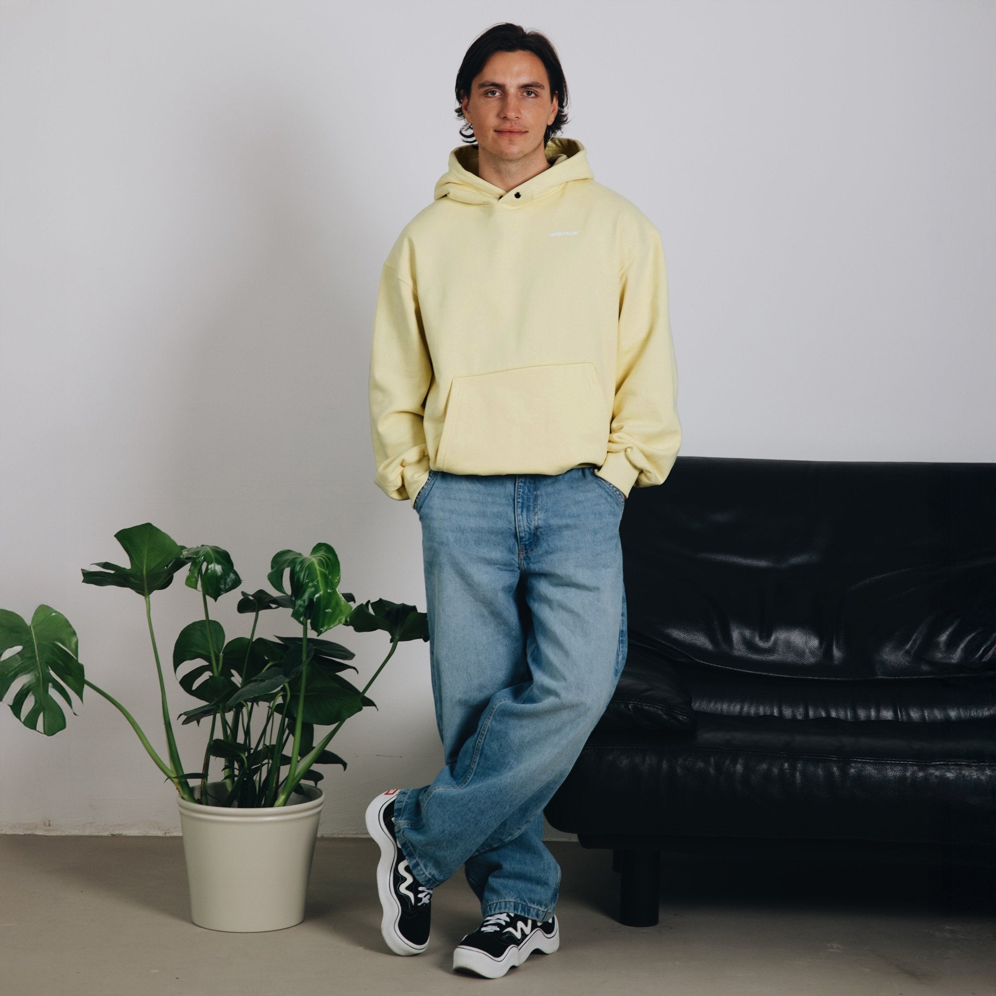 BLUZA DESIGN CREW BUTTER YELLOW - Nous Tous