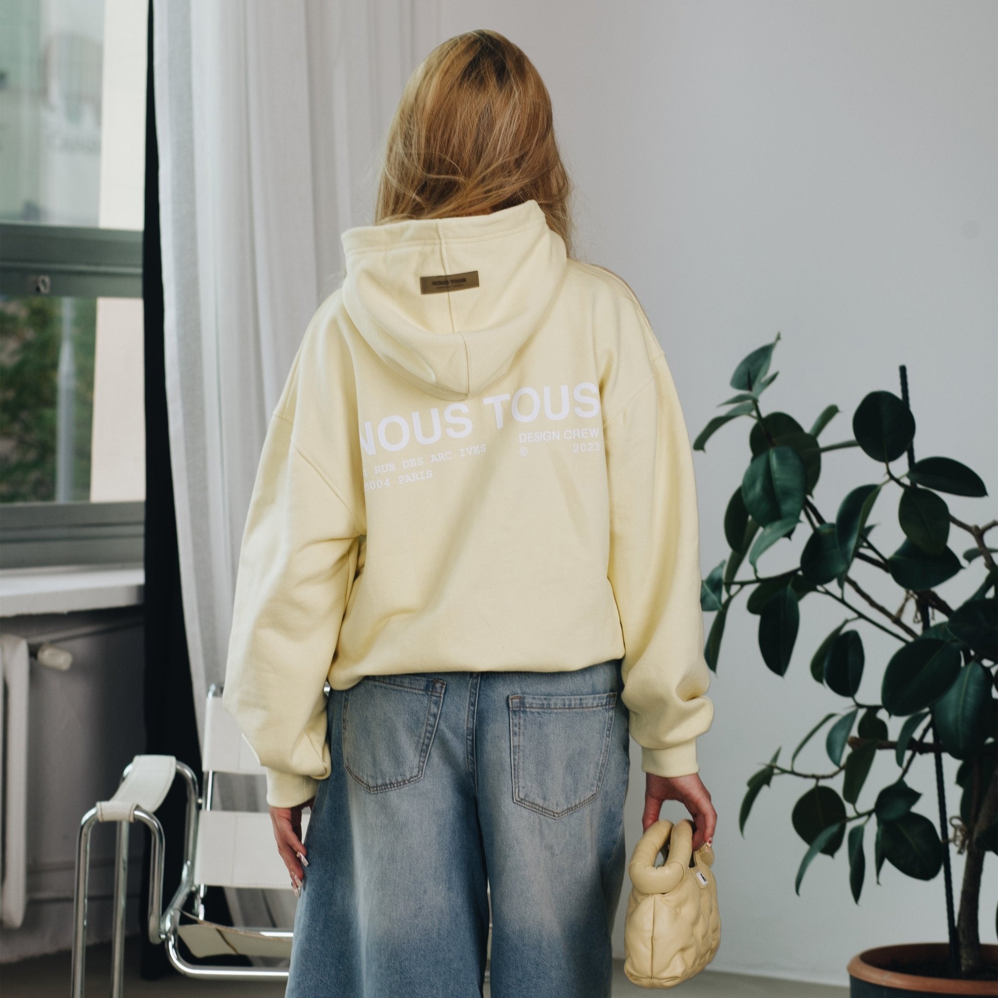 BLUZA DESIGN CREW BUTTER YELLOW - Nous Tous