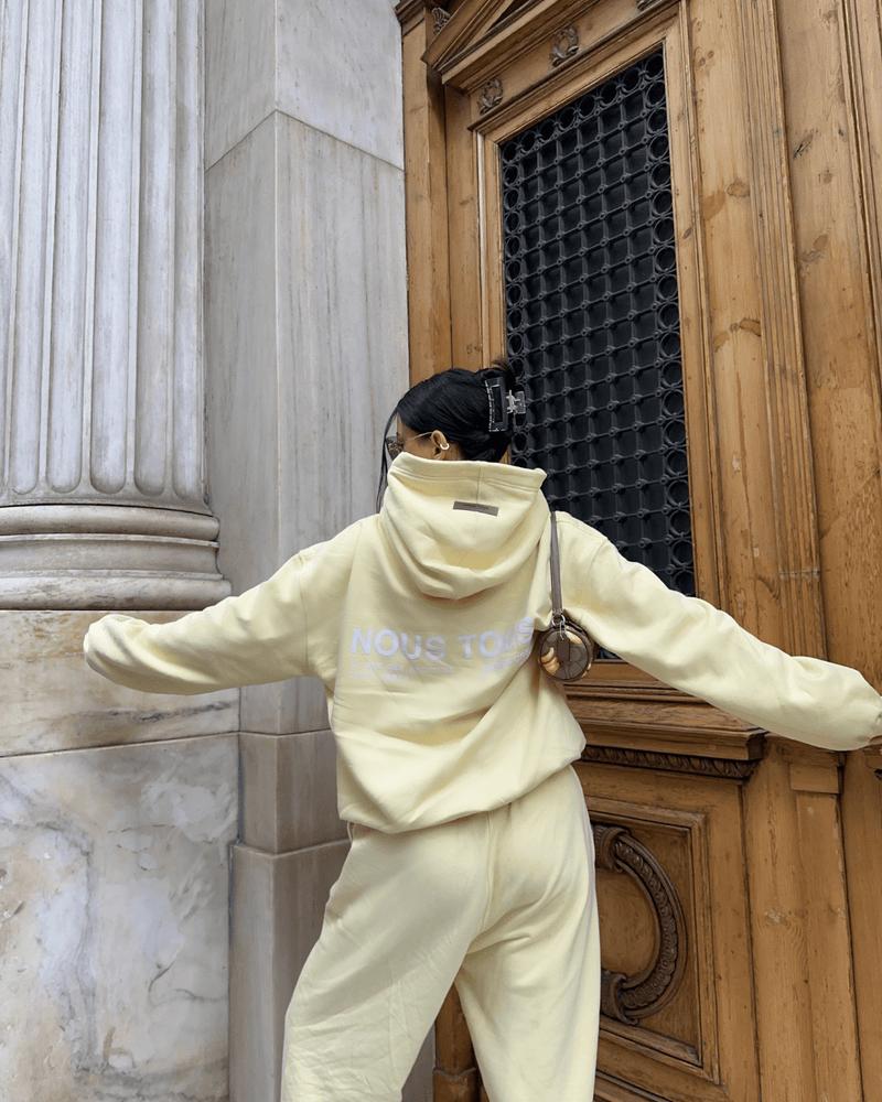 BLUZA DESIGN CREW BUTTER YELLOW - Nous Tous