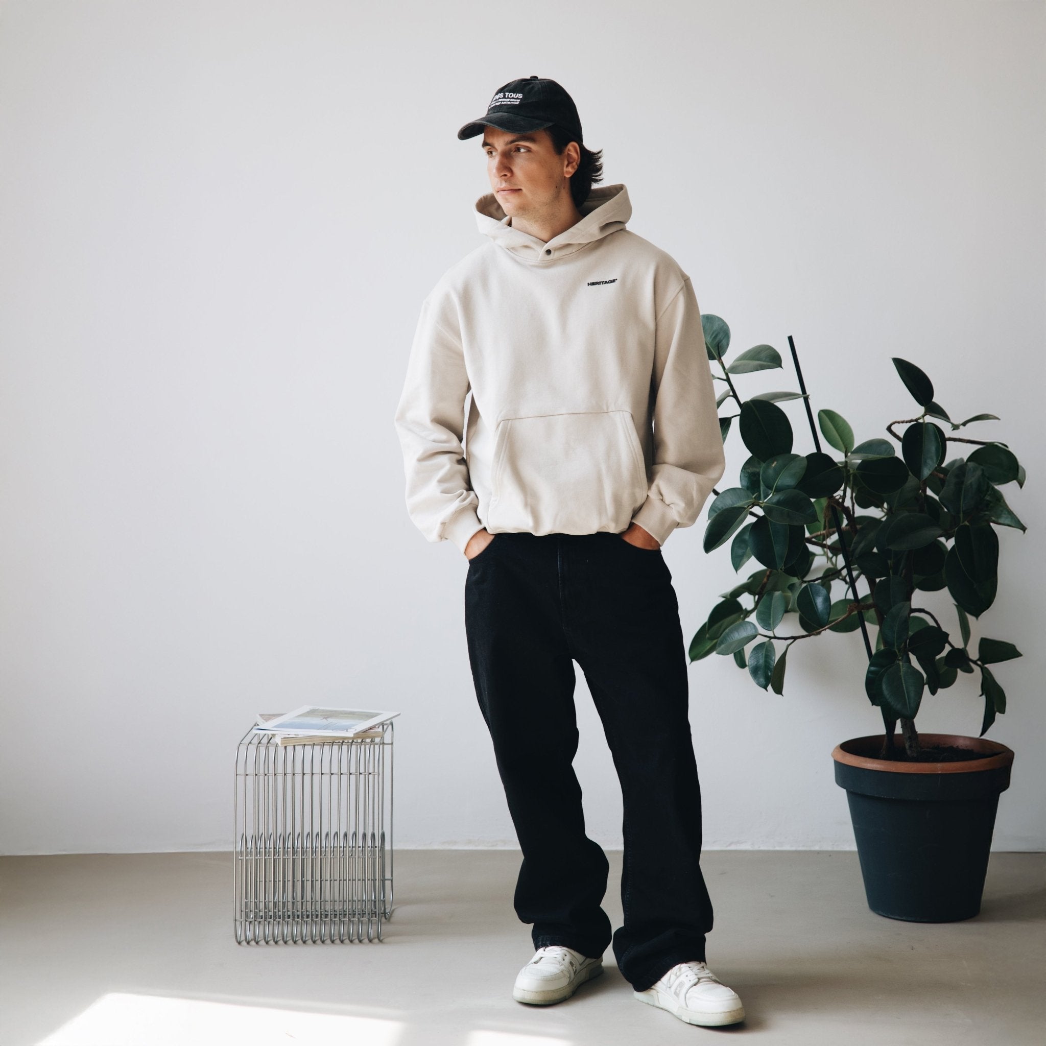 BLUZA DESIGN CREW CHAMPAGNE - Nous Tous