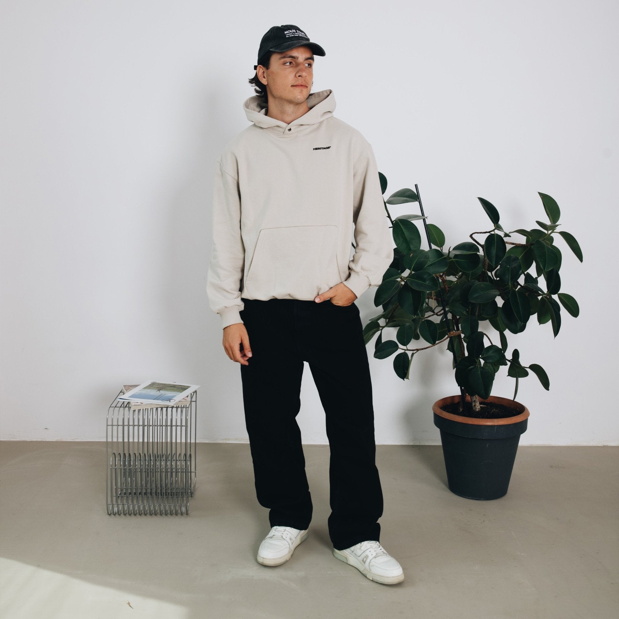 BLUZA DESIGN CREW CHAMPAGNE - Nous Tous