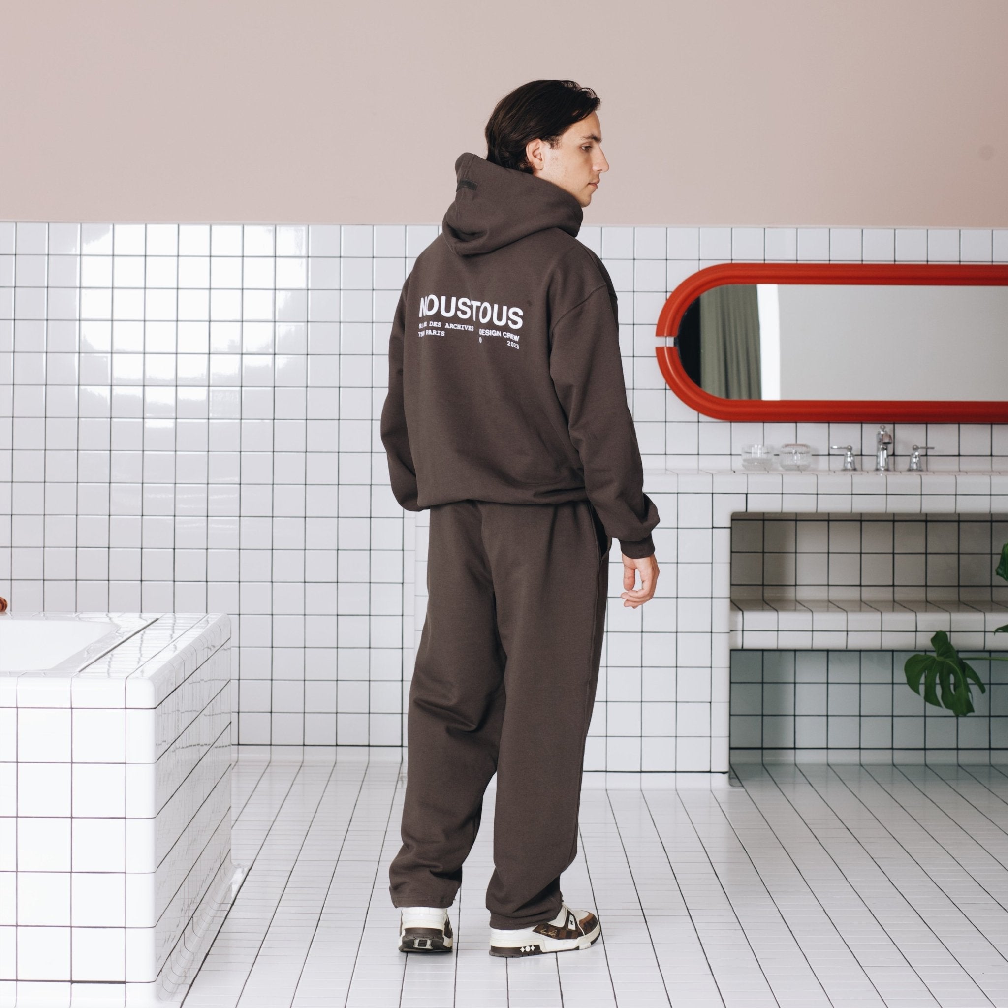 BLUZA DESIGN CREW ESPRESSO - Nous Tous