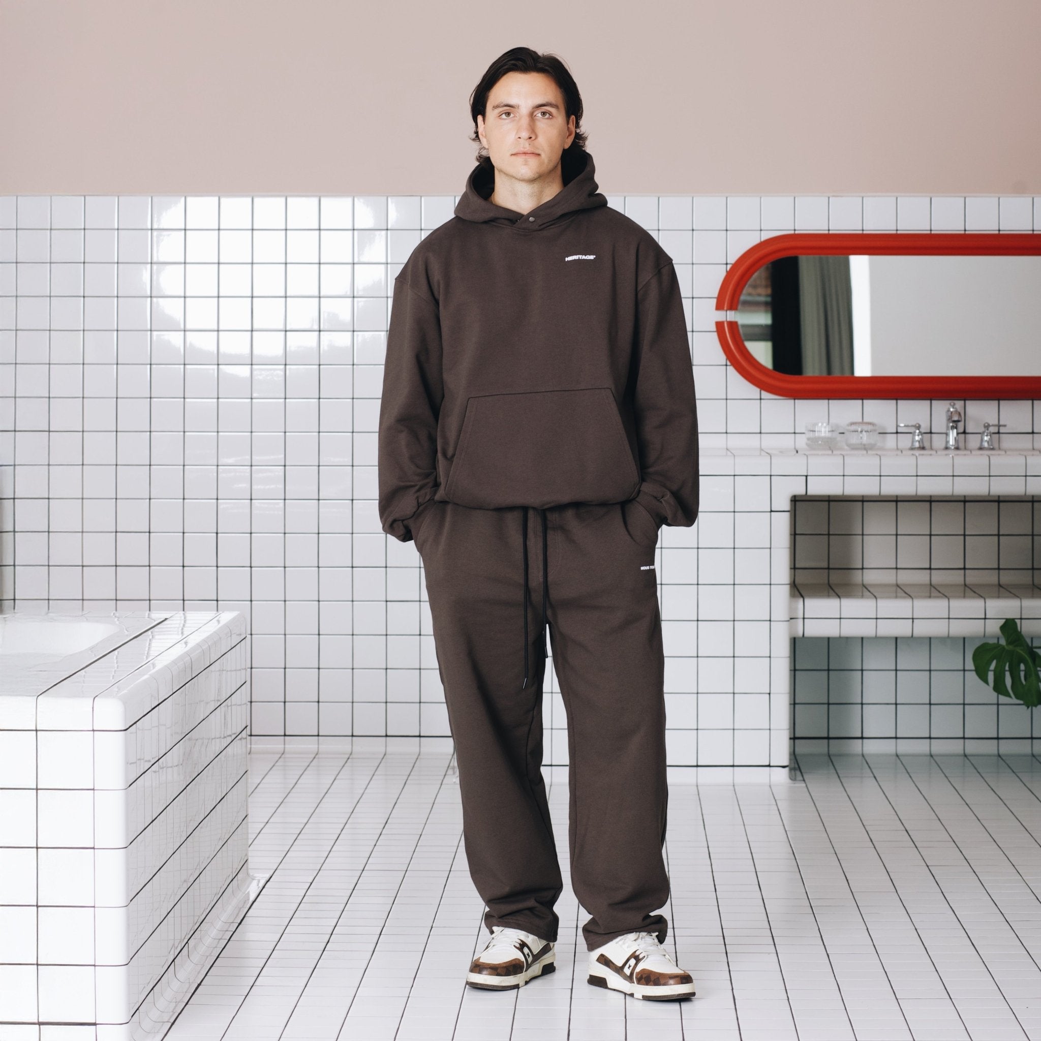 BLUZA DESIGN CREW ESPRESSO - Nous Tous