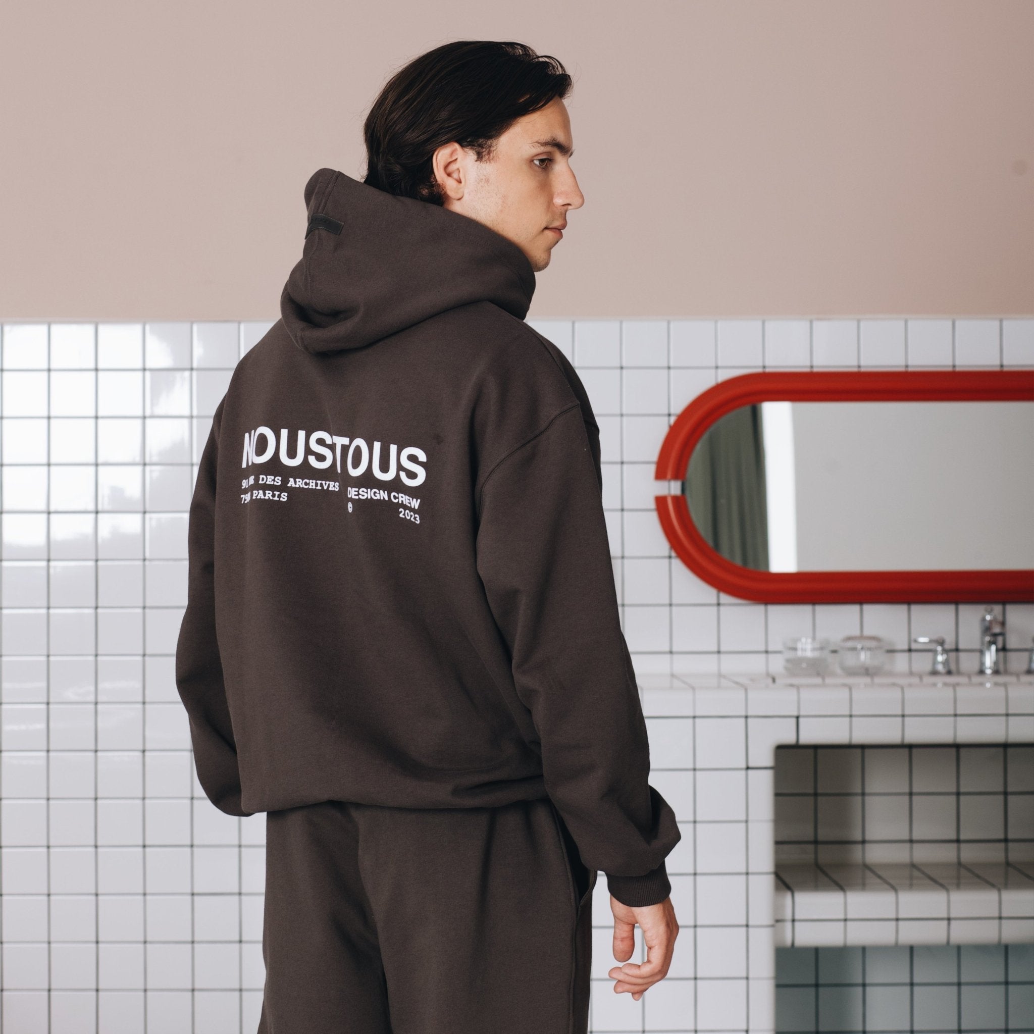 BLUZA DESIGN CREW ESPRESSO - Nous Tous