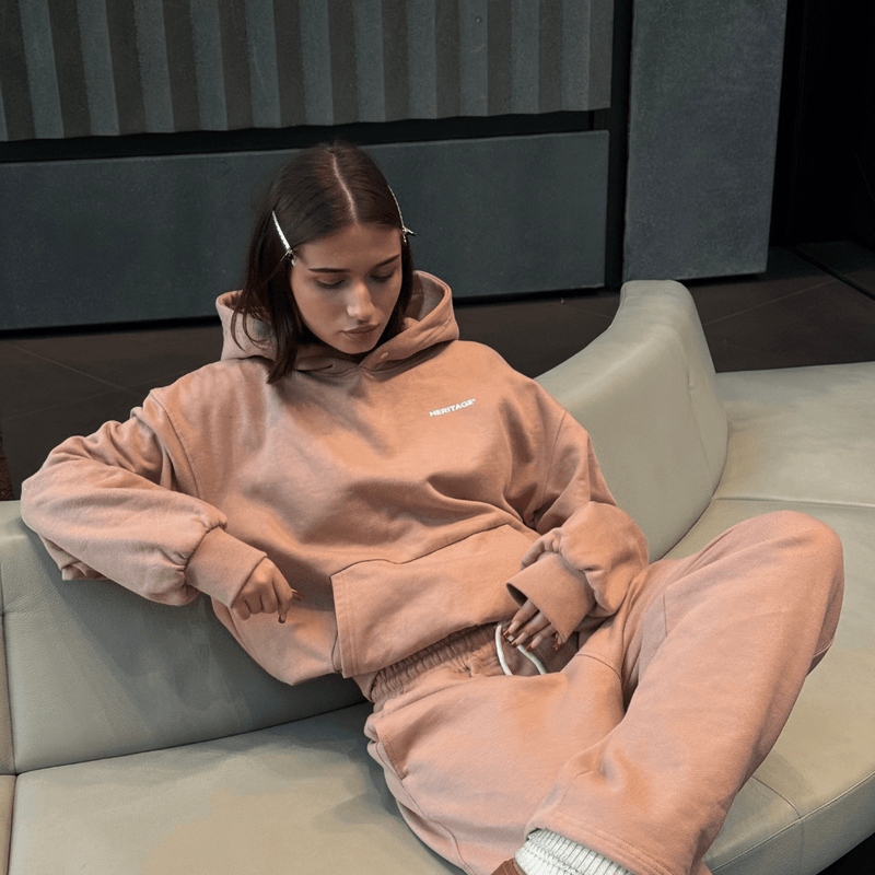 BLUZA DESIGN CREW POWDER NUDE - Nous Tous