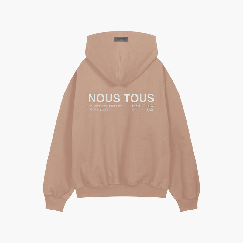 BLUZA DESIGN CREW POWDER NUDE - Nous Tous