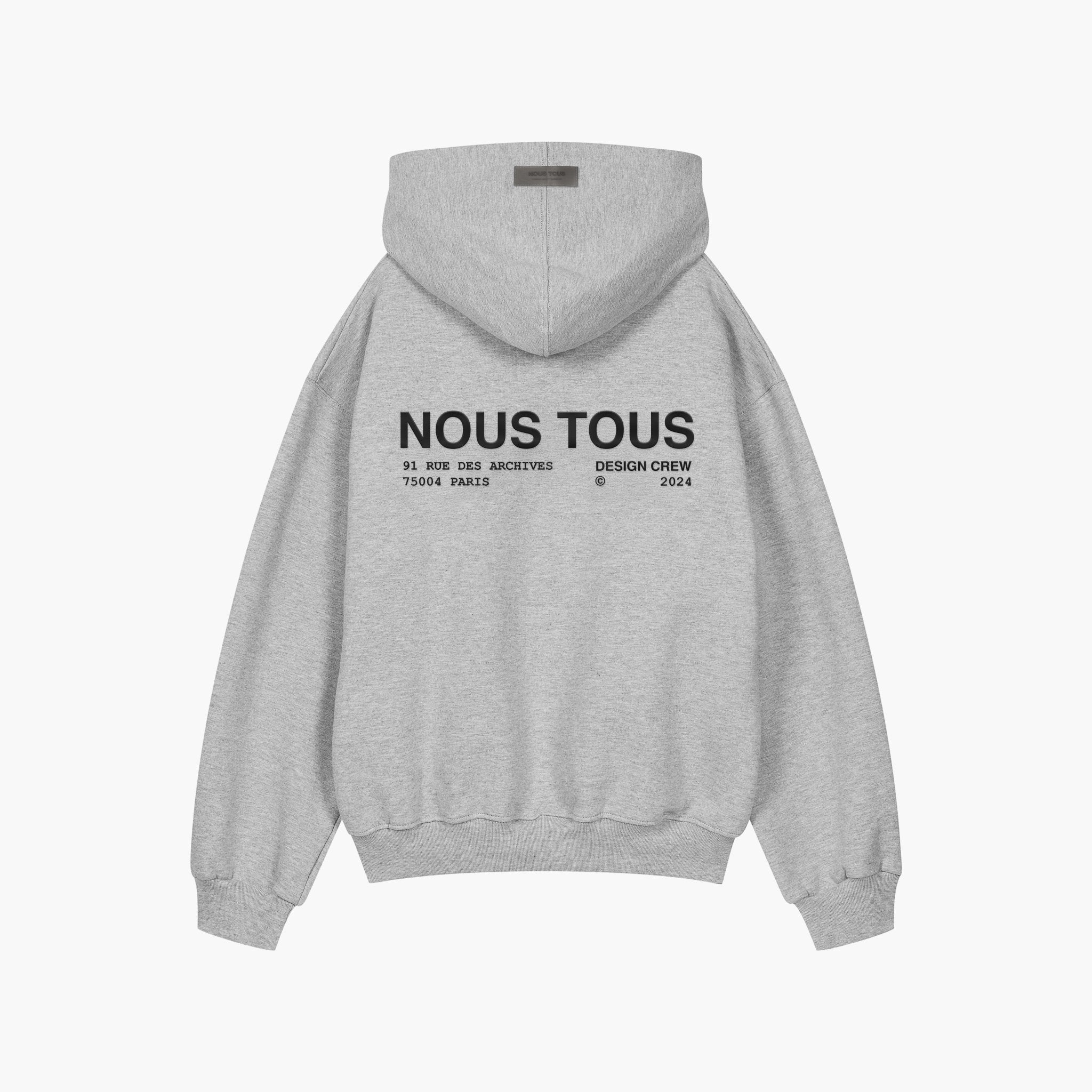BLUZA DESIGN CREW SZARY MELANŻ - Nous Tous
