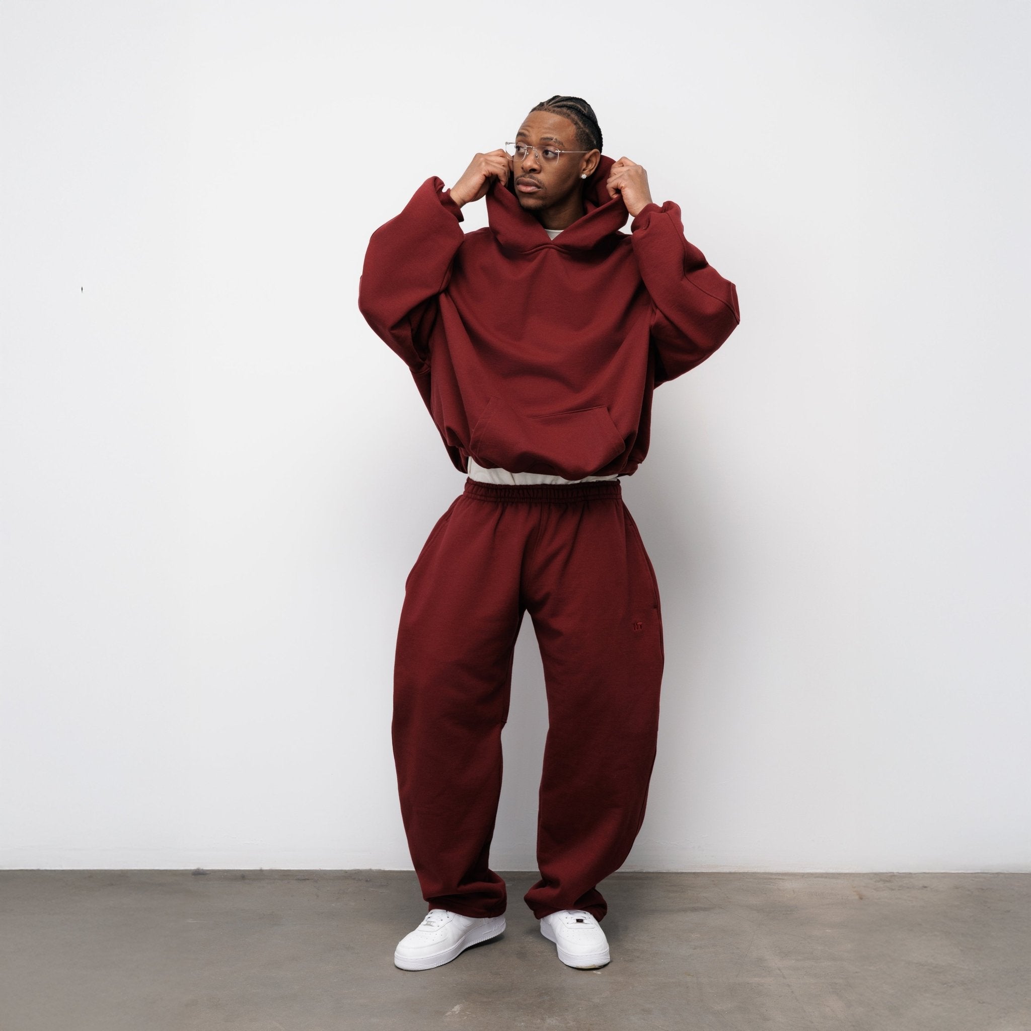 BLUZA FLUFFY BURGUNDY - Nous Tous