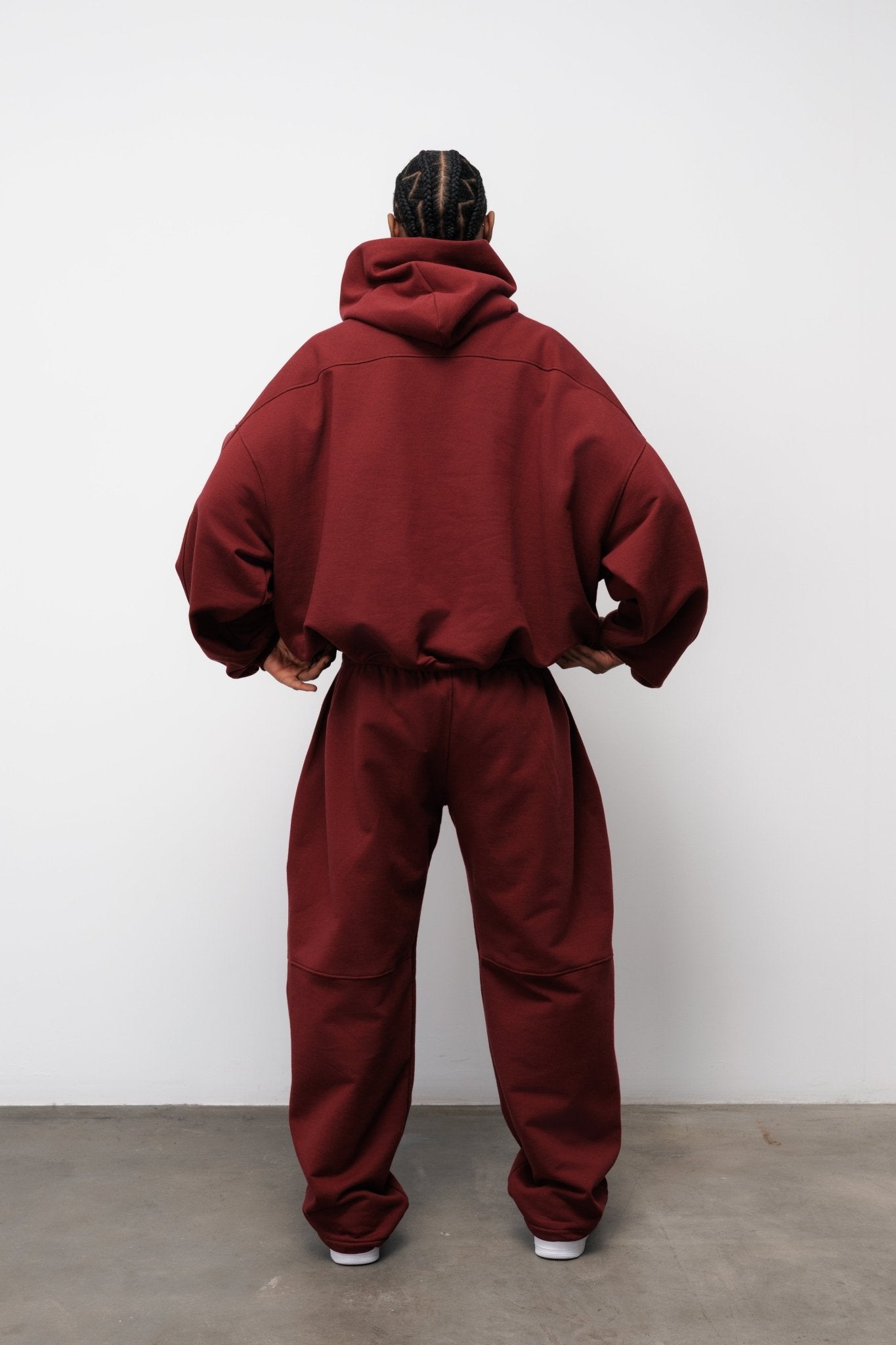 BLUZA FLUFFY BURGUNDY - Nous Tous