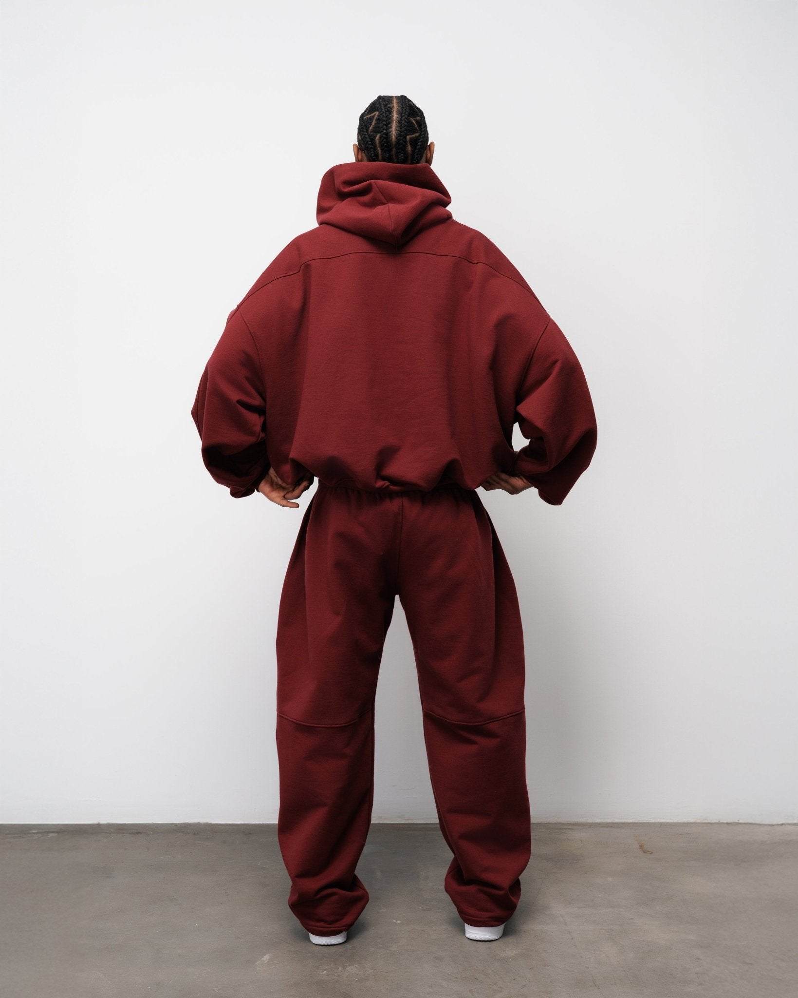 BLUZA FLUFFY BURGUNDY - Nous Tous