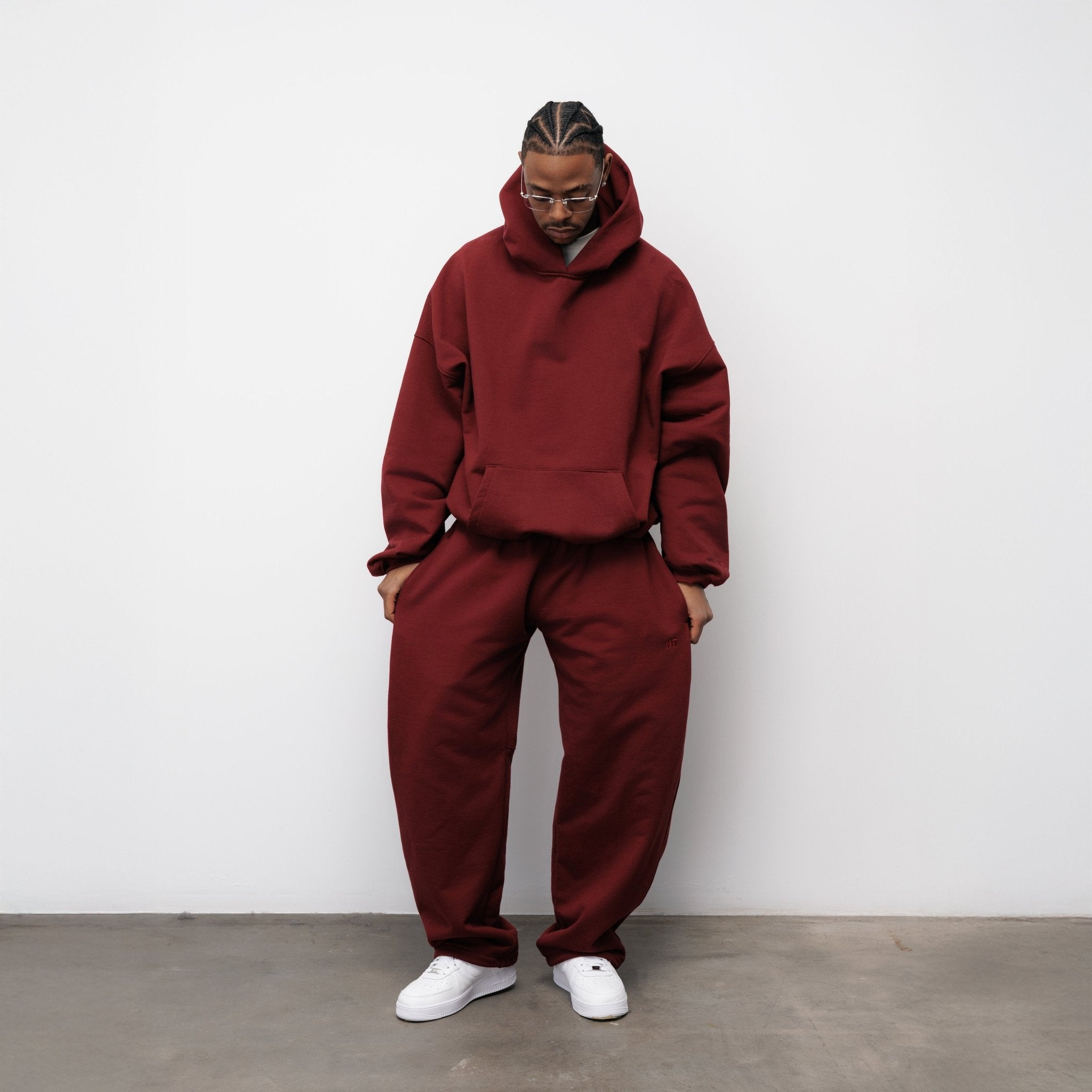 BLUZA FLUFFY BURGUNDY - Nous Tous