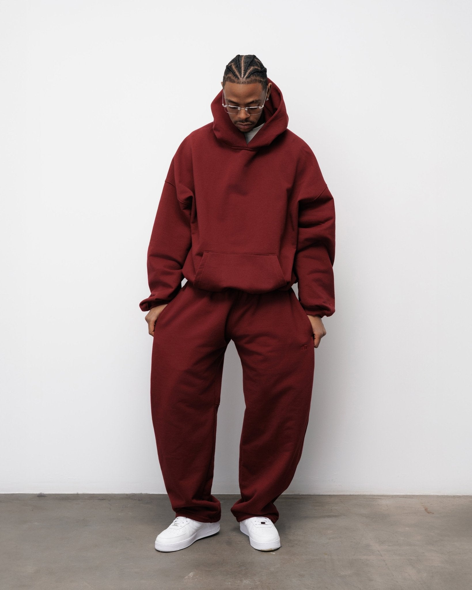 BLUZA FLUFFY BURGUNDY - Nous Tous