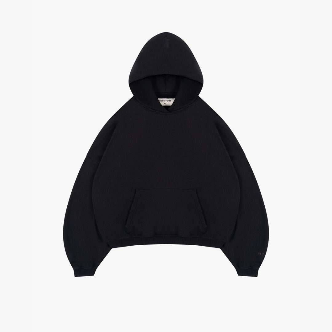 BLUZA FLUFFY CZARNY - Nous Tous