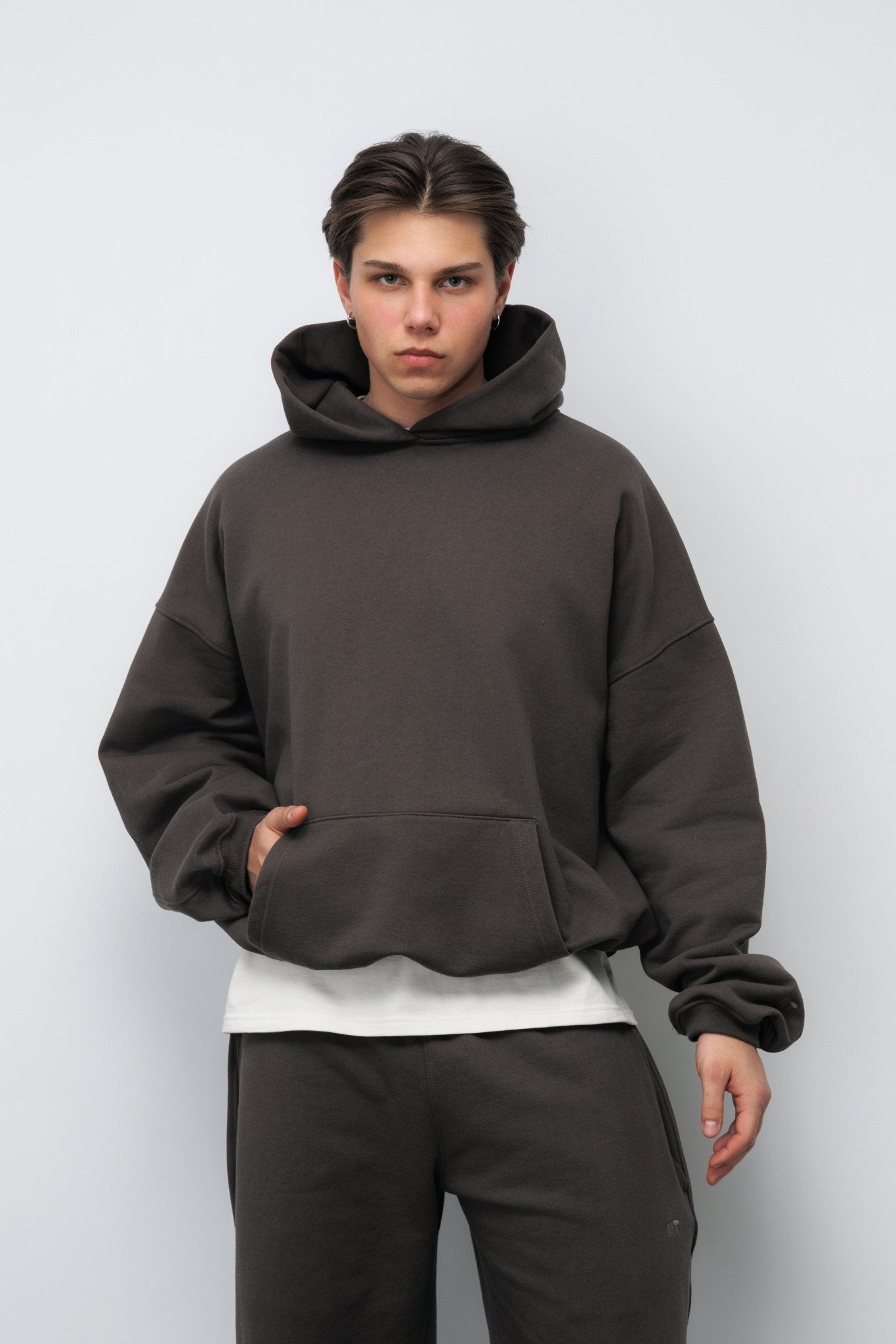 BLUZA FLUFFY ESPRESSO - Nous Tous