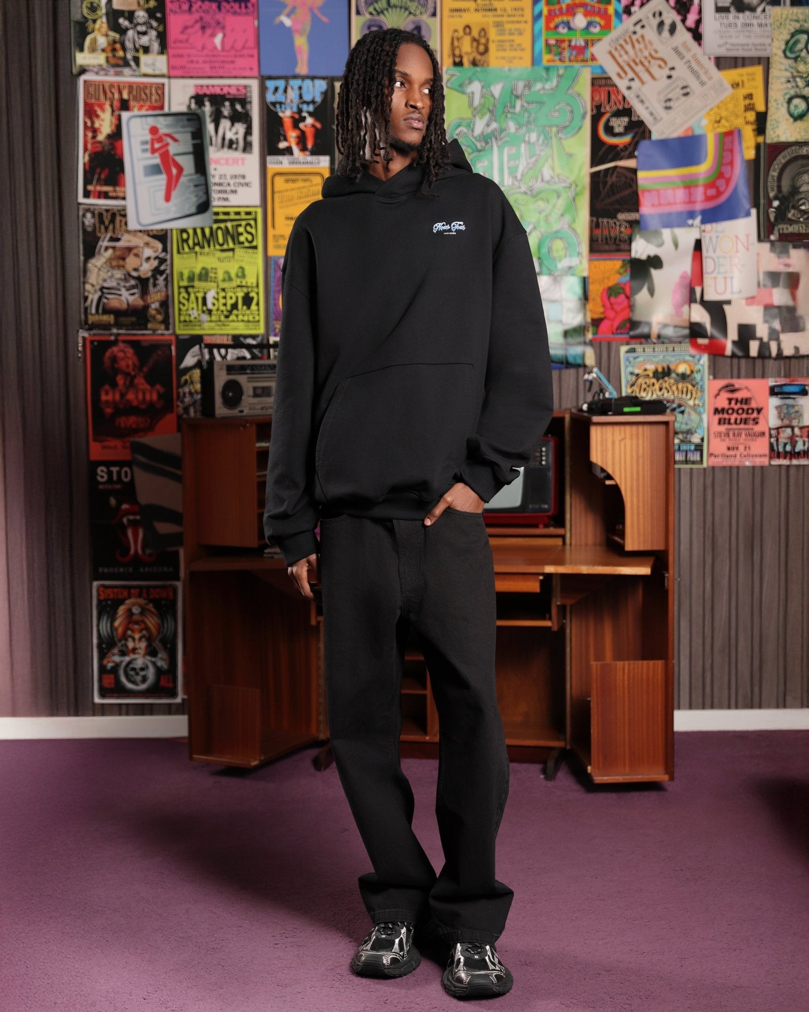 BLUZA FREEZE THE TIME CZARNY - Nous Tous