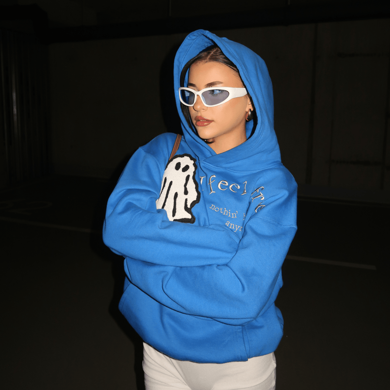 BLUZA GHOST I FEEL FREE FROTTE NIEBIESKI - Nous Tous