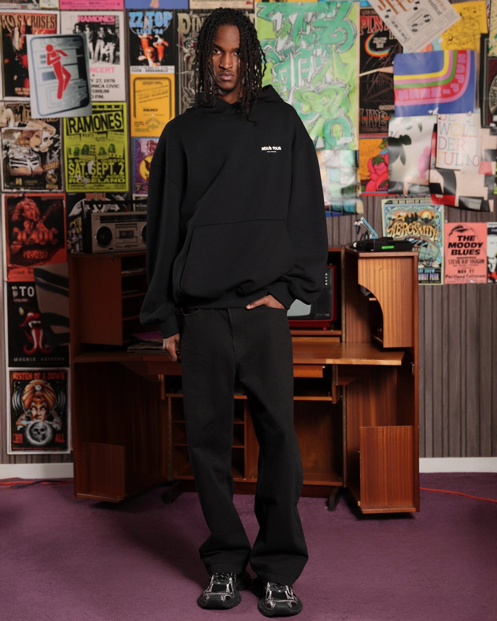 BLUZA LIGHTER CZARNY - Nous Tous