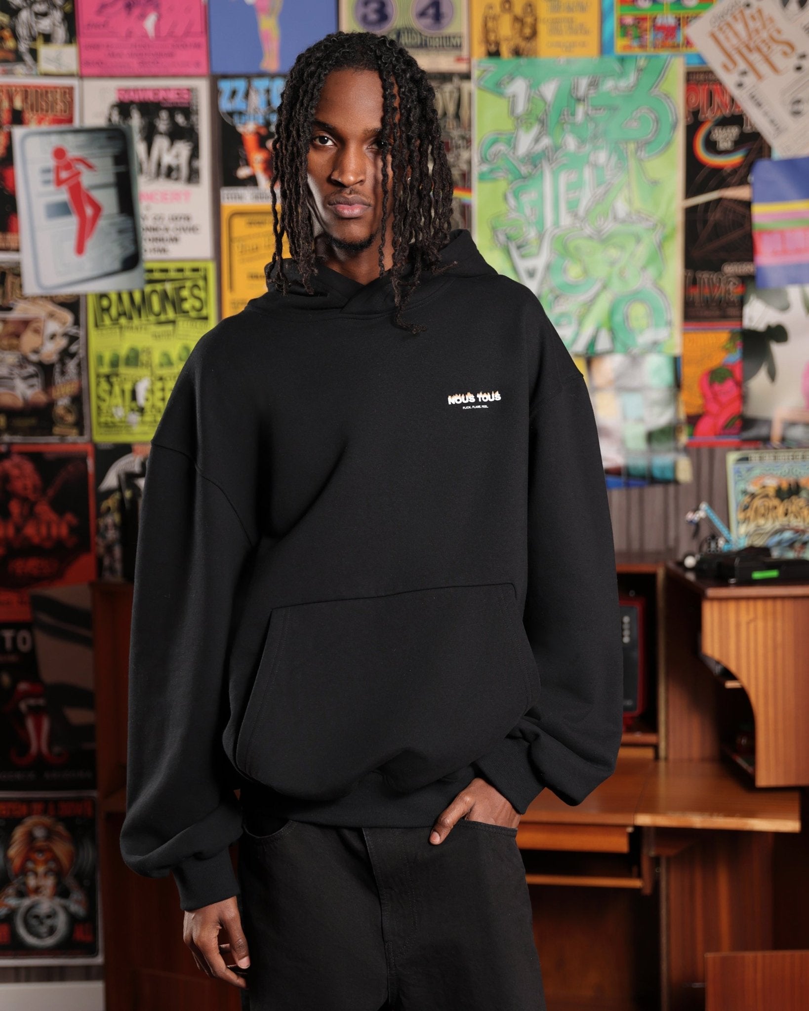 BLUZA LIGHTER CZARNY - Nous Tous