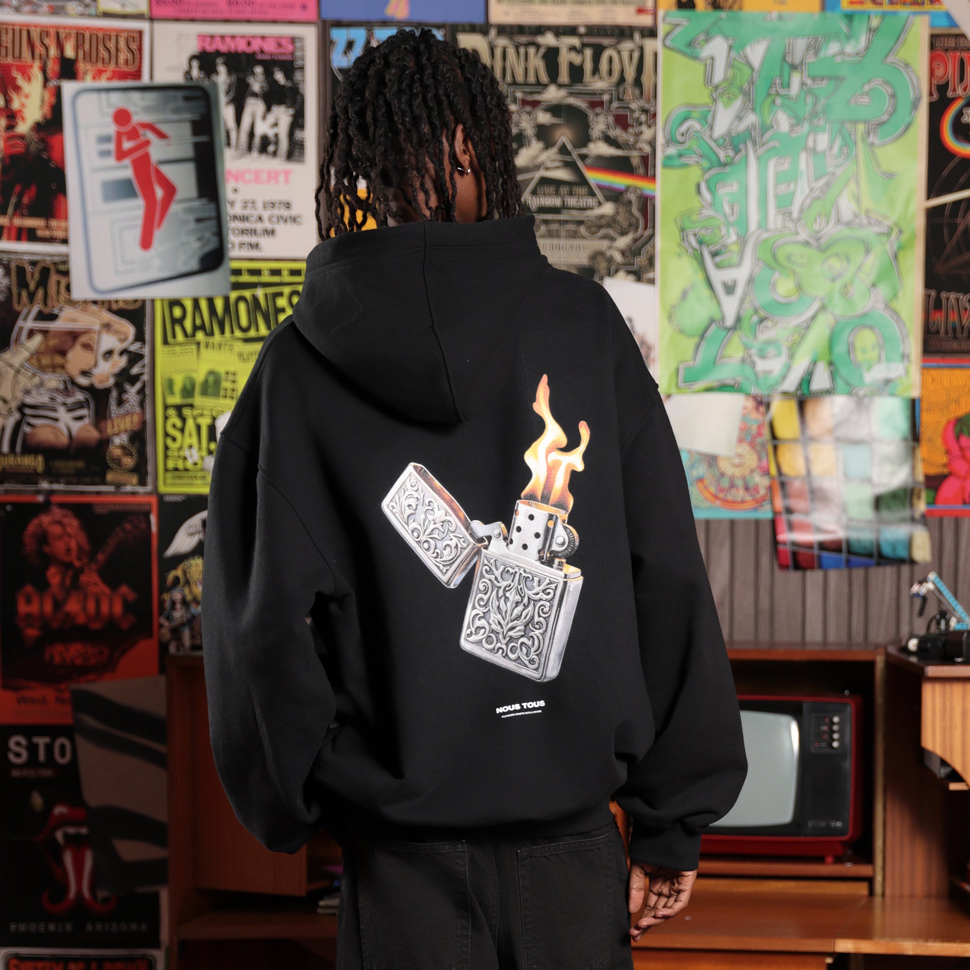 BLUZA LIGHTER CZARNY - Nous Tous