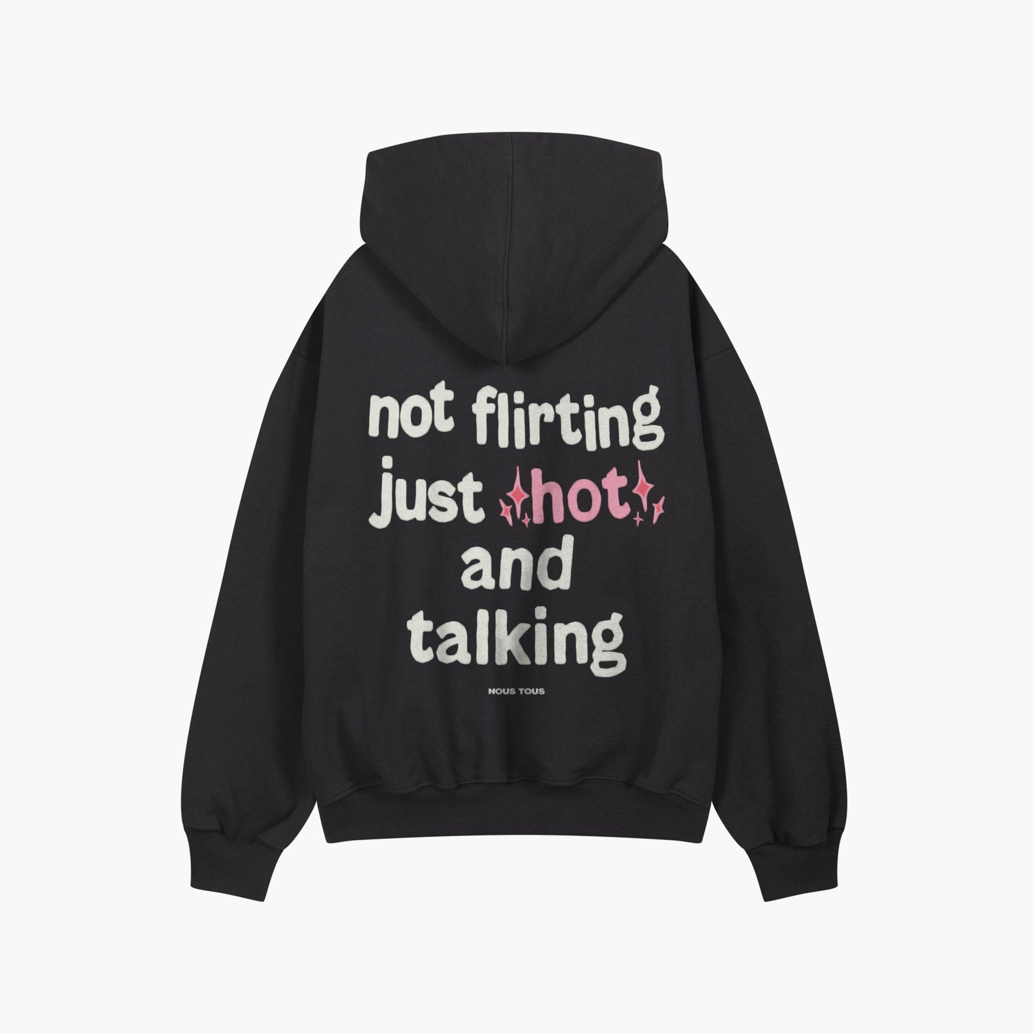 BLUZA NOT FLIRTING JUST HOT WASHED BLACK - Nous Tous