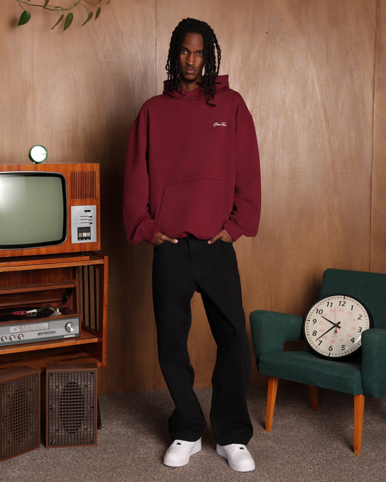 BLUZA RICH BY RISK BURGUNDY - Nous Tous