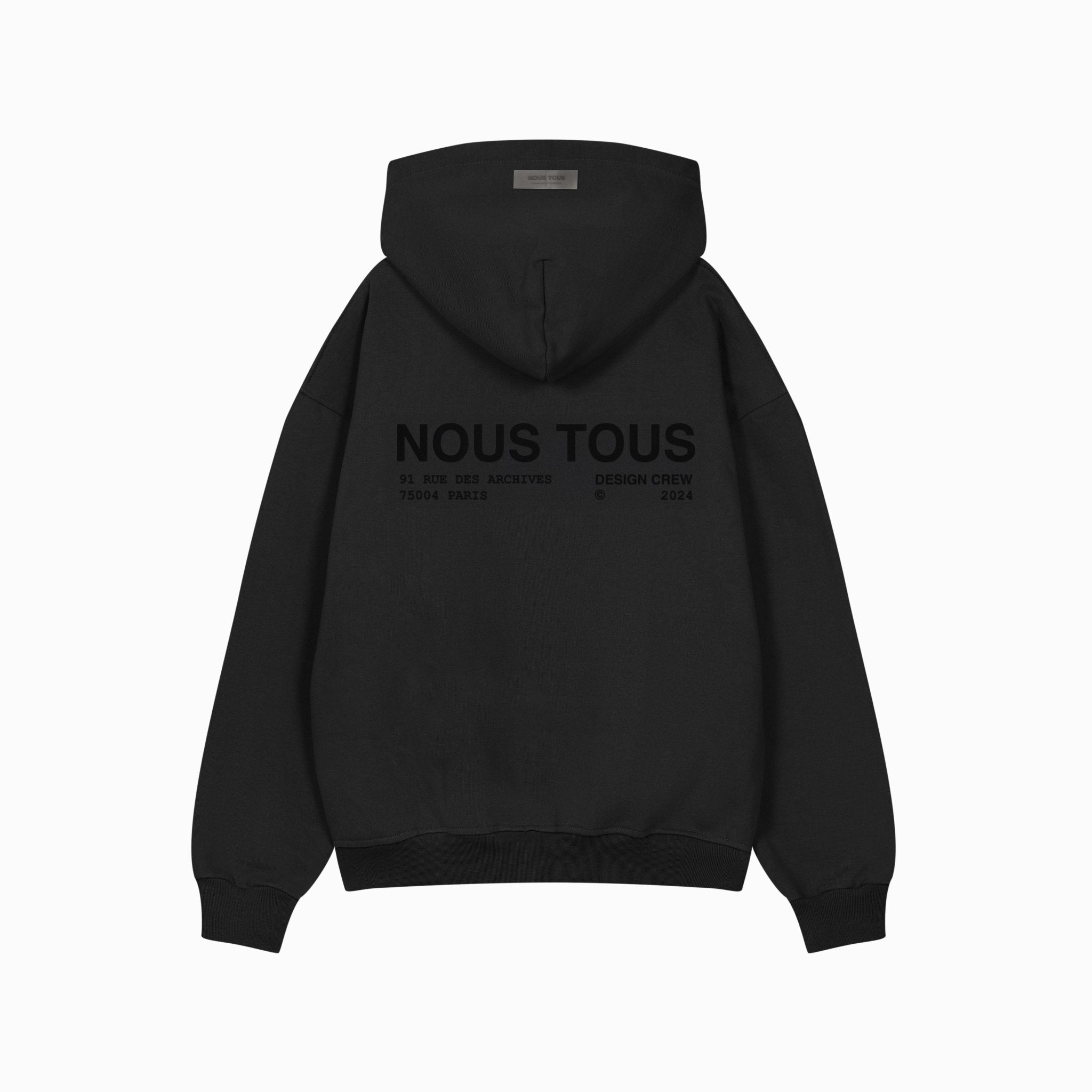 BLUZA ZIP DESIGN CREW BLACKOUT - Nous Tous