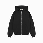 ZIP DESIGN CREW BLACKOUT HOODIE