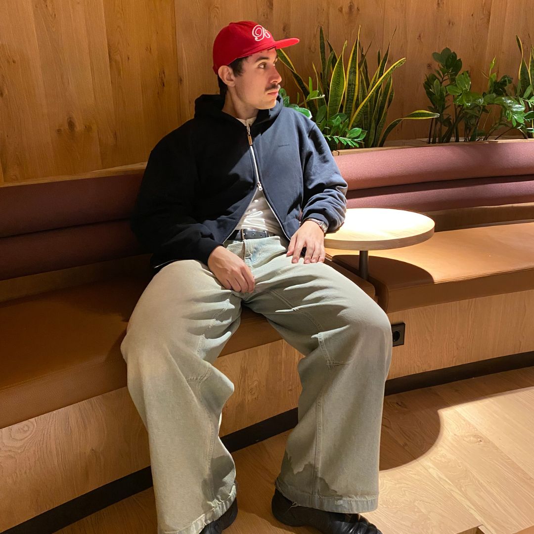 BLUZA ZIP DESIGN CREW BLACKOUT - Nous Tous