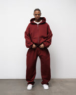 BLUZA ZIP FLUFFY BURGUNDY