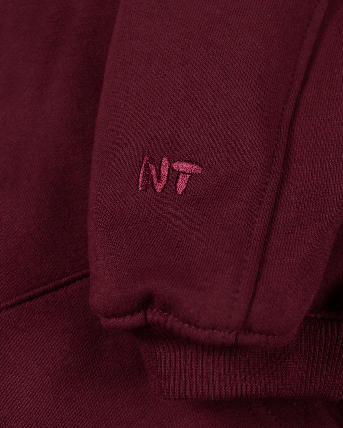 BLUZA ZIP FLUFFY BURGUNDY - Nous Tous