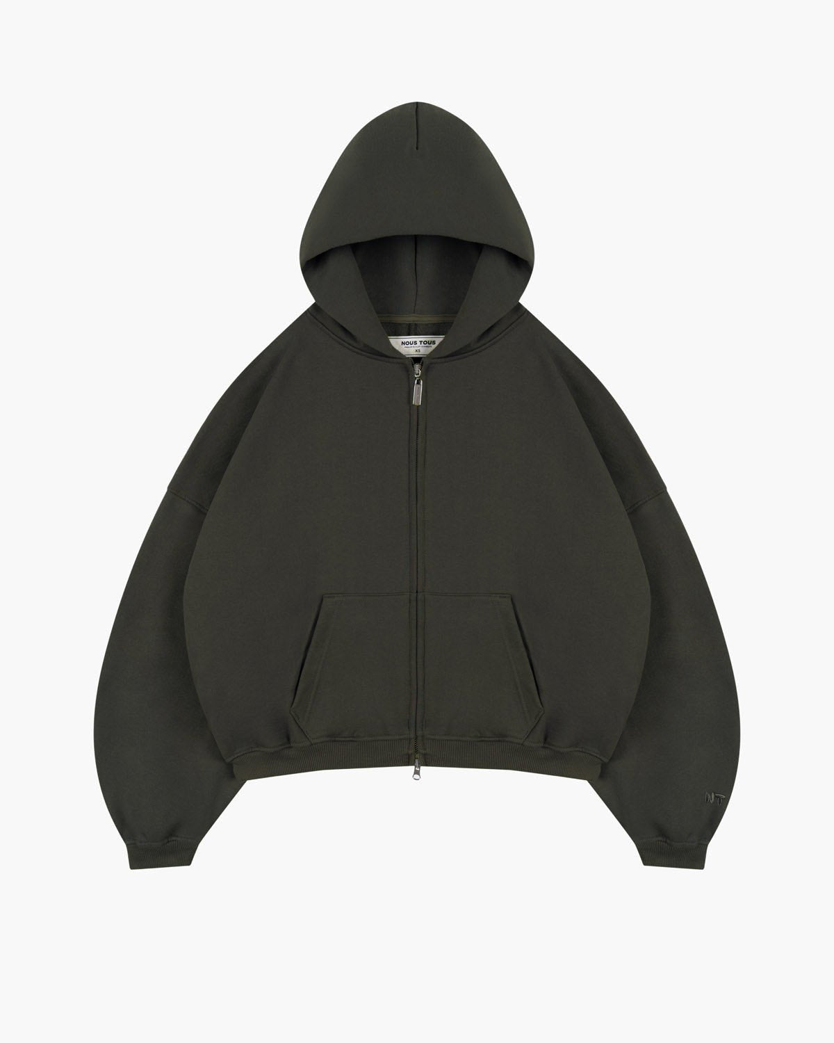 BLUZA ZIP FLUFFY DARK FOREST - Nous Tous