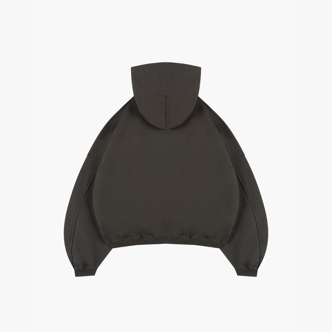 BLUZA ZIP FLUFFY ESPRESSO - Nous Tous