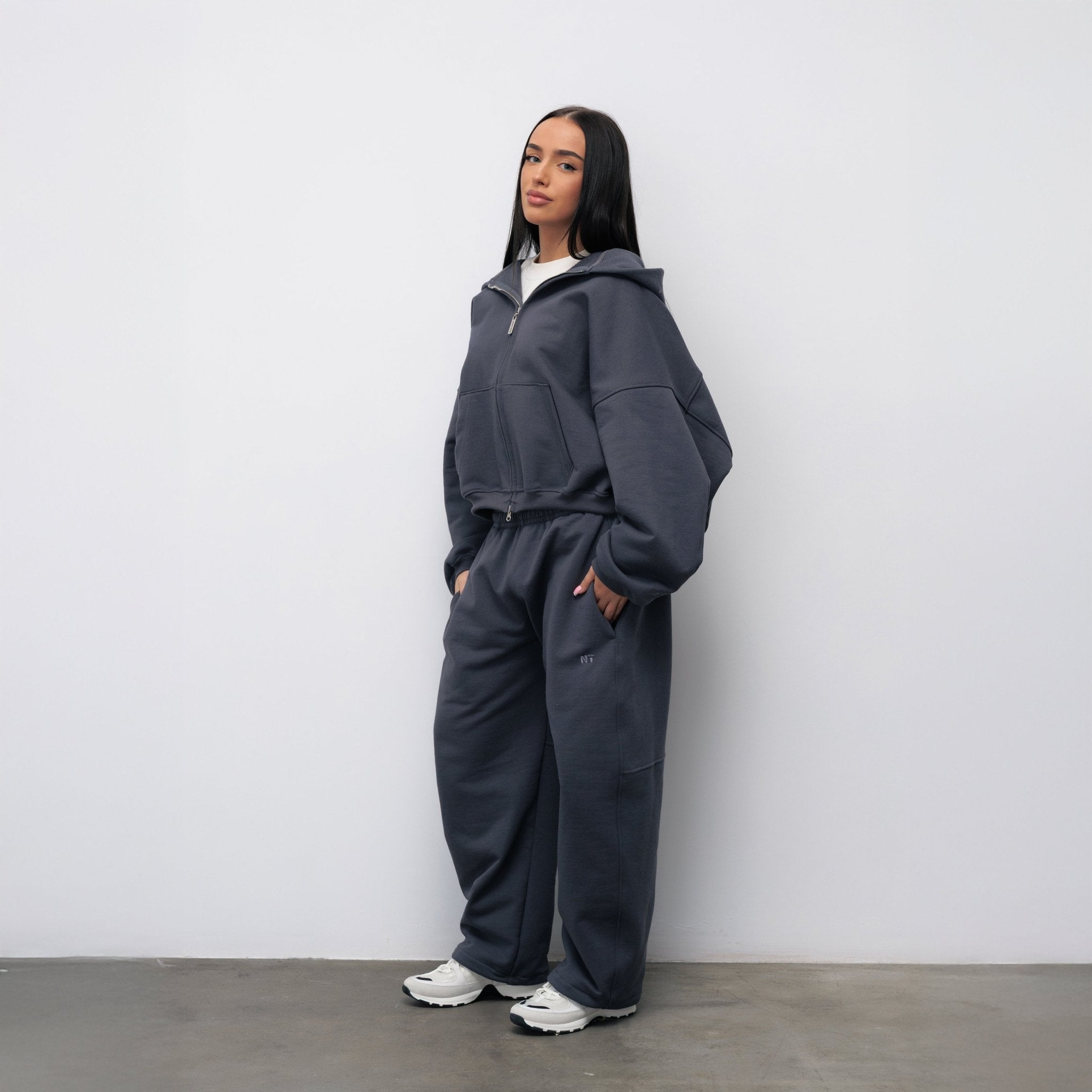 BLUZA ZIP FLUFFY ONYX - Nous Tous