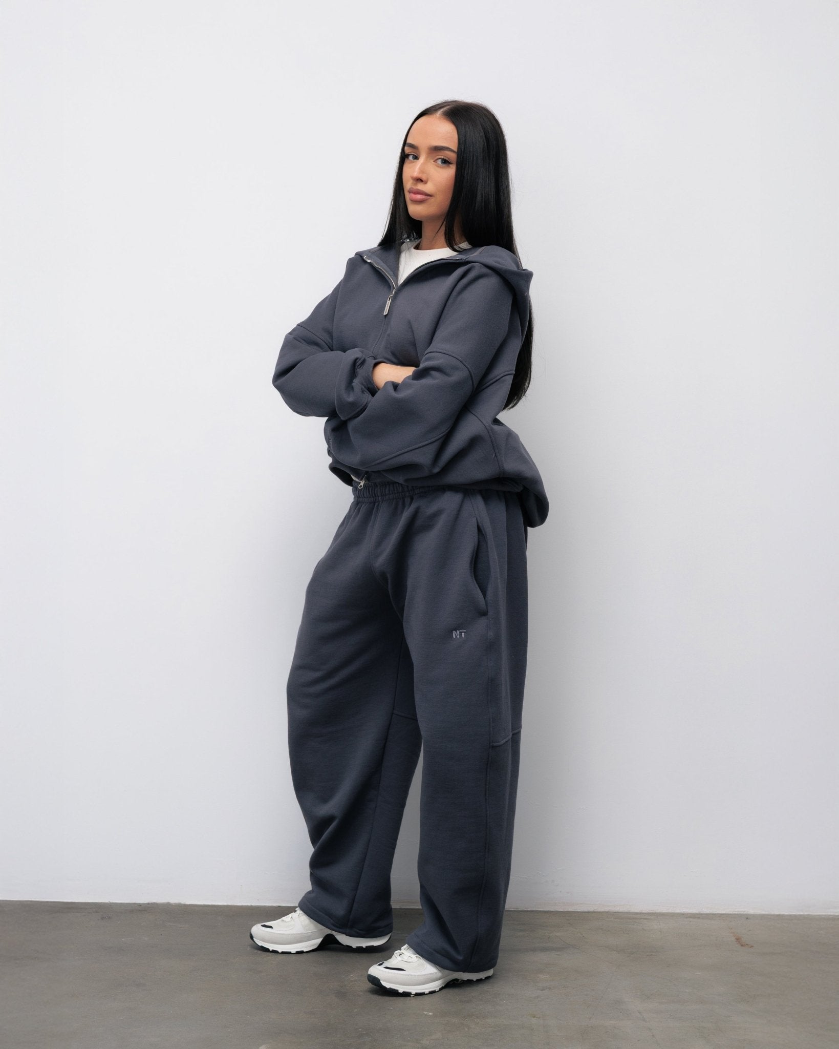 BLUZA ZIP FLUFFY ONYX - Nous Tous