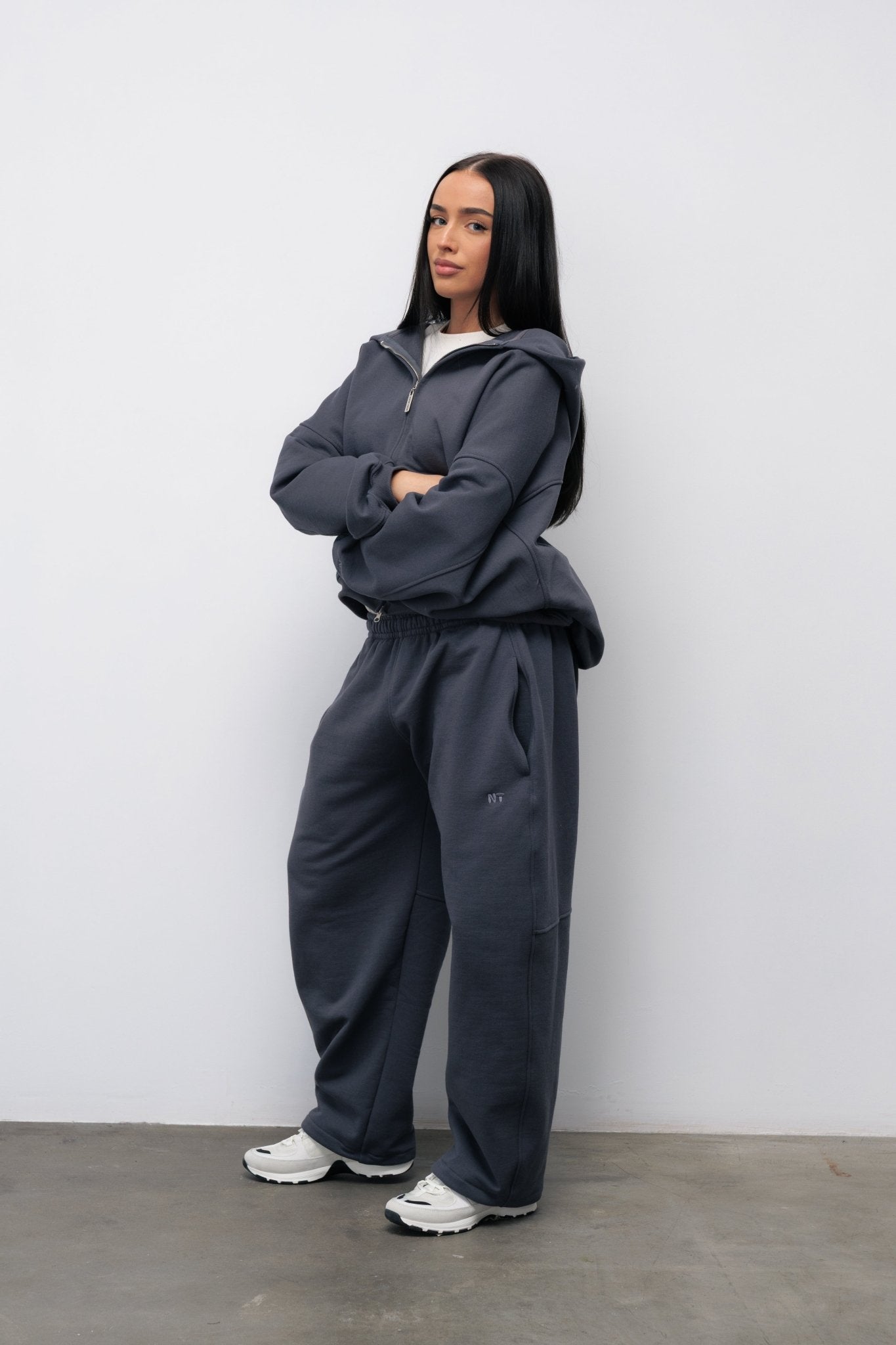 BLUZA ZIP FLUFFY ONYX - Nous Tous